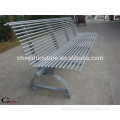 Powder coated outdoor steel park bench garden bench